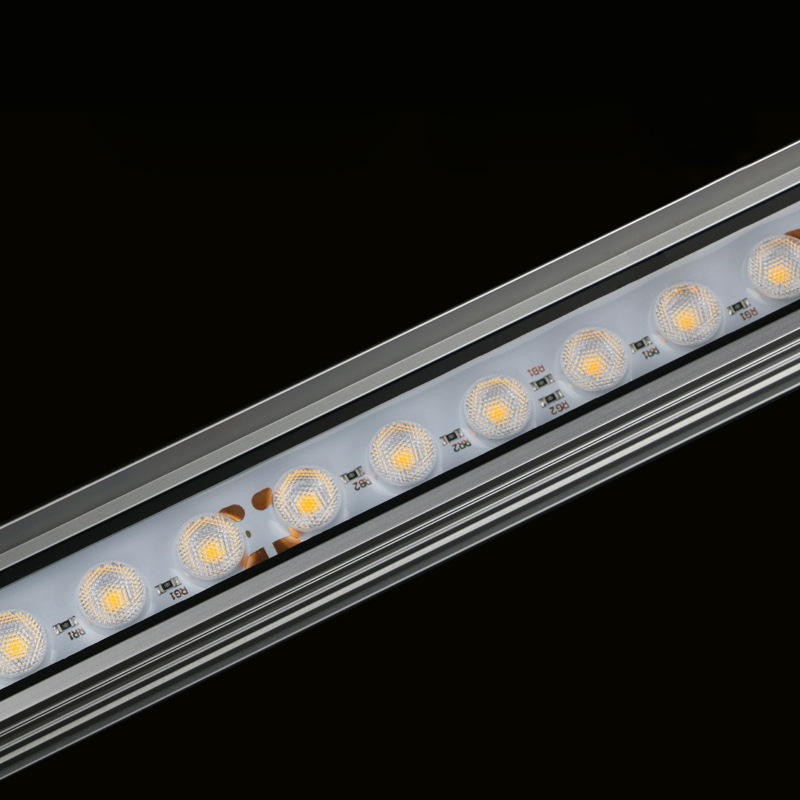 DC24V 8/12W 55X45mm Low Power White/Yellow Light Full Color UCS1903 RGB/DMX512 Addressable Waterproof IP67 Aluminum Lens Linear LED Light LED Wall Wash Outdoor Lighting DC24V 8/12W 55X45mm Low Power White/Yellow Light Full Color UCS1903 RGB/DMX512 Addressable Waterproof IP67 Aluminum Lens Linear LED Light LED Wall Wash Outdoor Lighting